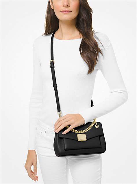 lita medium leather crossbody bag|michael kors lita bag.